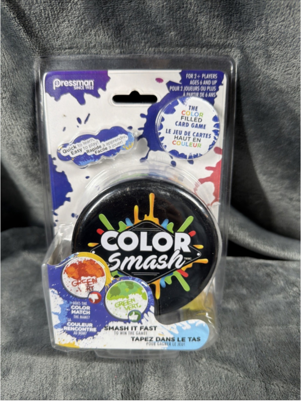 🔥Color Smash • The Color Filled Card Game by Pressman 2018 • New Sealed.